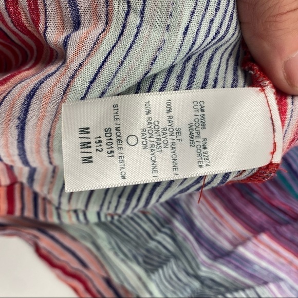 Splendid Woven Sunstone striped multicolor shift dress M - Picture 9 of 10